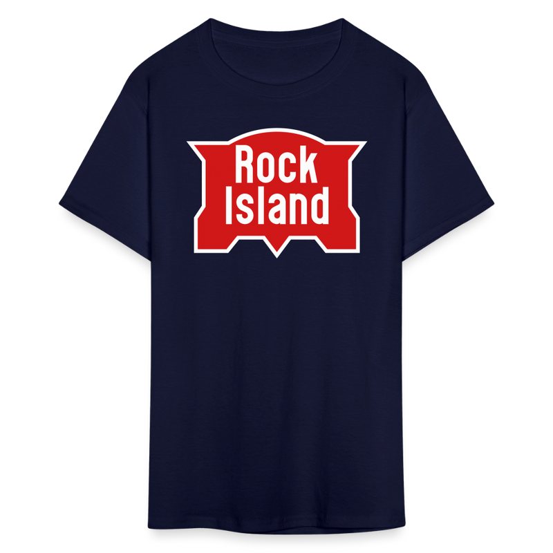 Rock Island Logo - Unisex Classic T-Shirt - navy