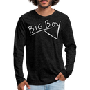 Union Pacific Big Boy Chalk Scrawl - Men's Premium Long Sleeve T-Shirt - charcoal grey