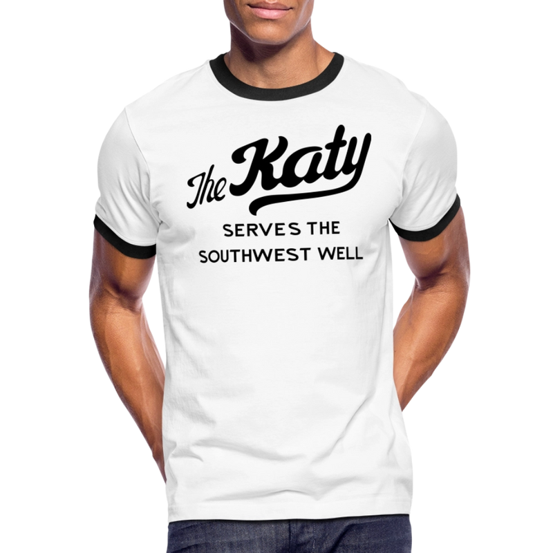 The Katy Serves the Southwest Well - Men's Ringer T-Shirt - white/black