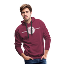 Atlantic Coast Line - Men’s Premium Hoodie - burgundy