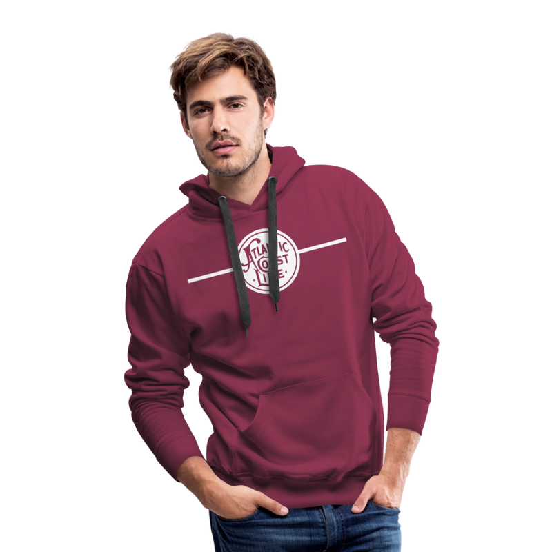 Atlantic Coast Line - Men’s Premium Hoodie - burgundy