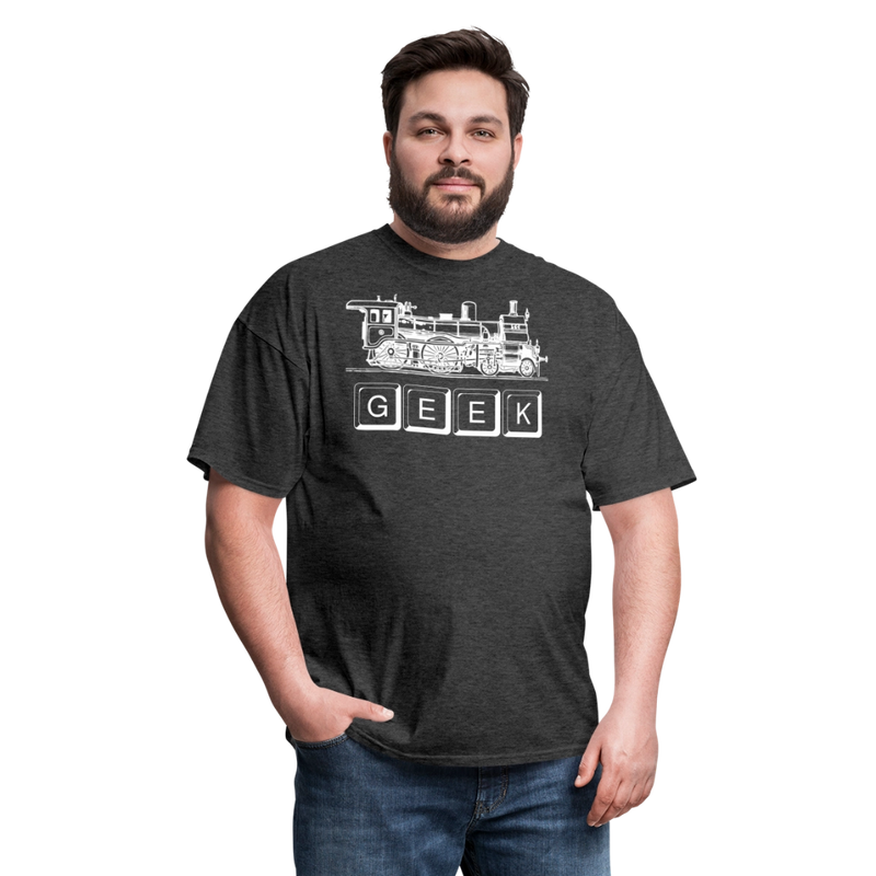 Train Geek - Unisex Classic T-Shirt - heather black