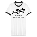 The Katy Serves the Southwest Well - Men's Ringer T-Shirt - white/black