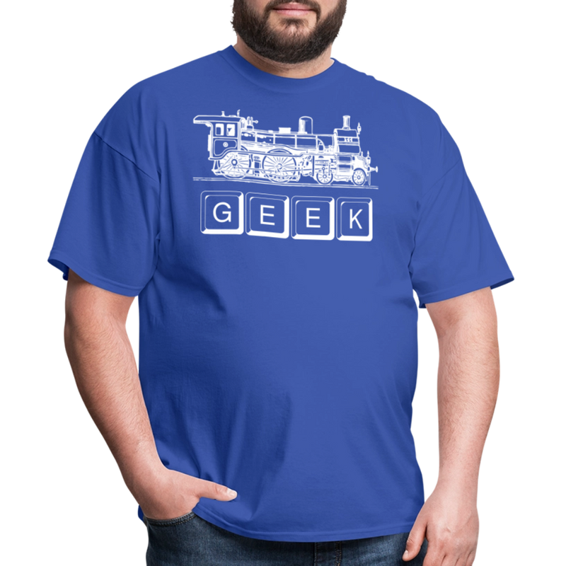 Train Geek - Unisex Classic T-Shirt - royal blue