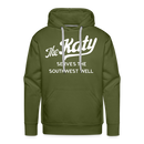 The Katy Serves the Southwest Well - Men’s Premium Hoodie - olive green