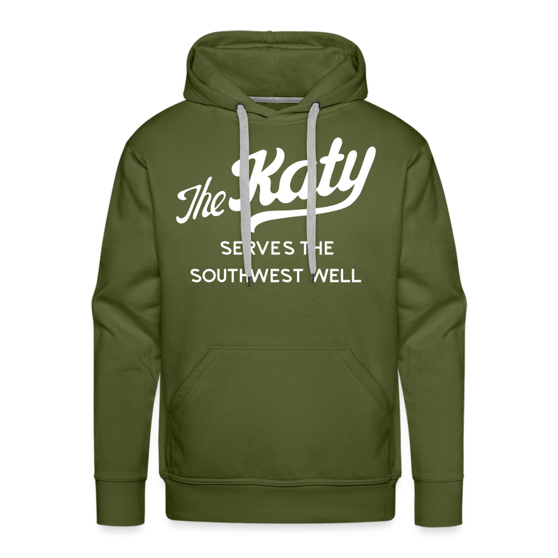 The Katy Serves the Southwest Well - Men’s Premium Hoodie - olive green