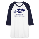 The Katy Serves the Southwest Well - Baseball T-Shirt - white/navy