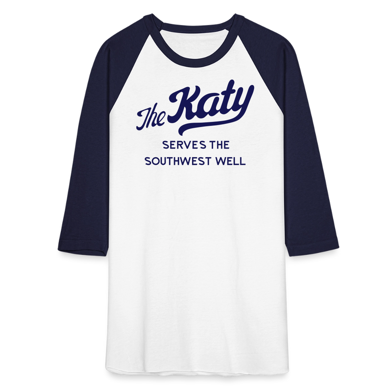 The Katy Serves the Southwest Well - Baseball T-Shirt - white/navy