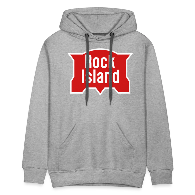 Rock Island Logo - Men’s Premium Hoodie - heather grey