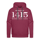 Missouri Pacific Lines Cab Info - Men’s Premium Hoodie - burgundy