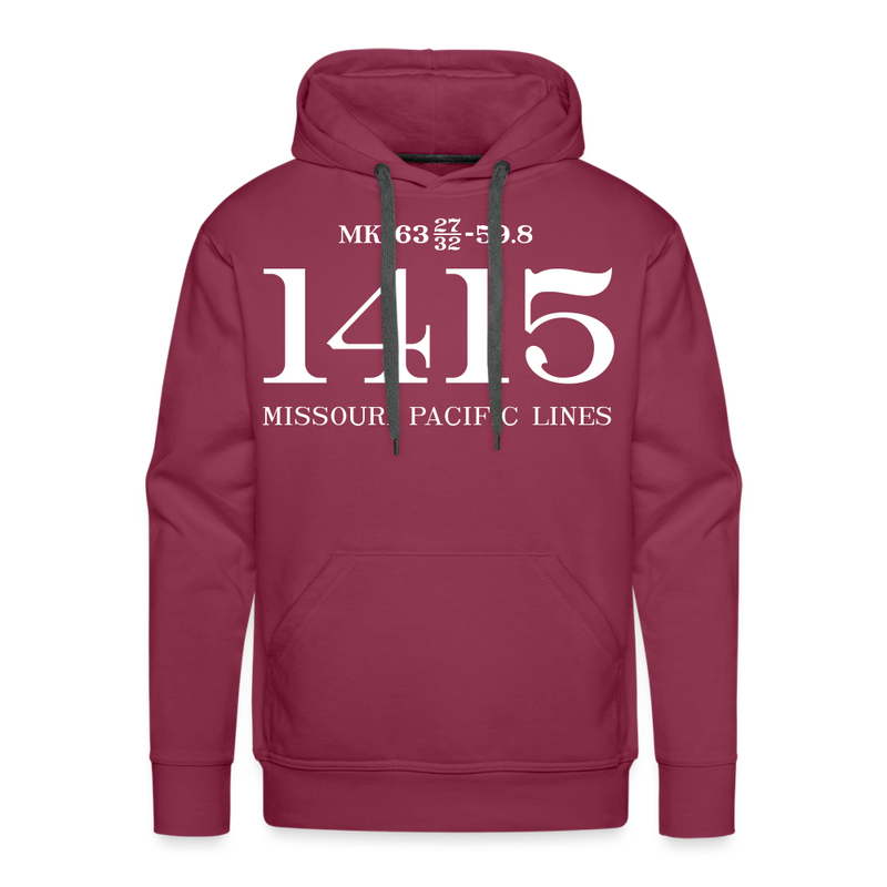 Missouri Pacific Lines Cab Info - Men’s Premium Hoodie - burgundy