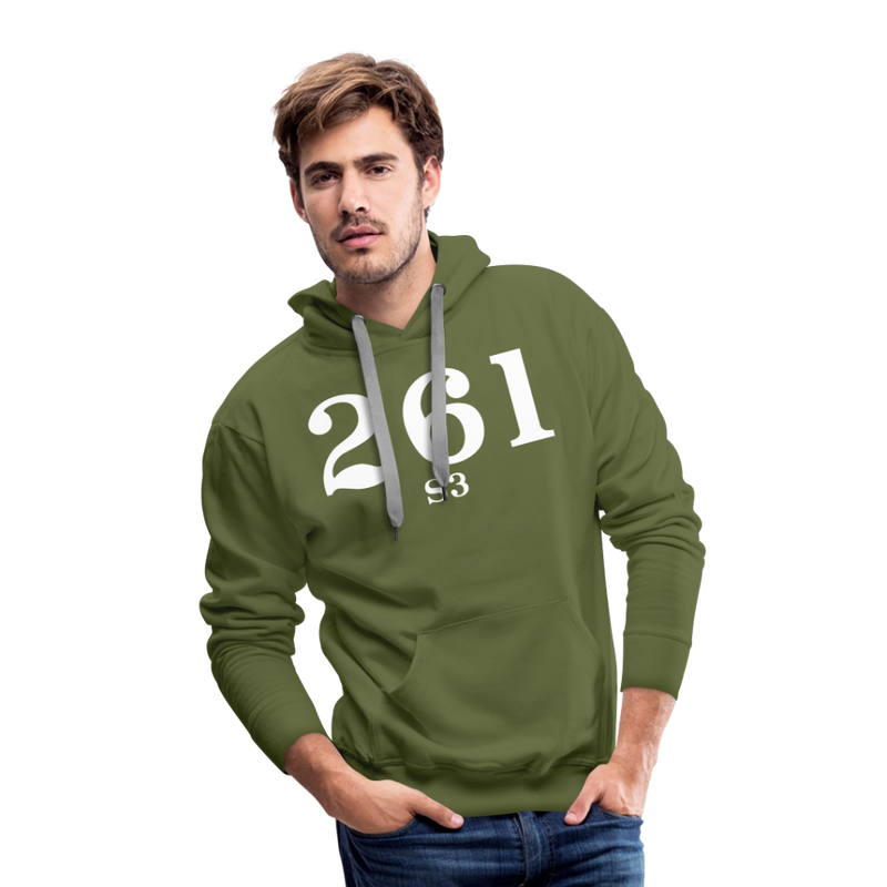 Milwaukee Road S3 Cab Info - Men’s Premium Hoodie - olive green