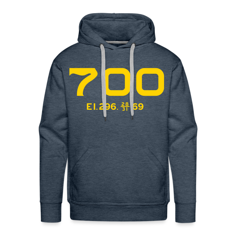 SP&S 700 Cab Info - Men’s Premium Hoodie - heather denim