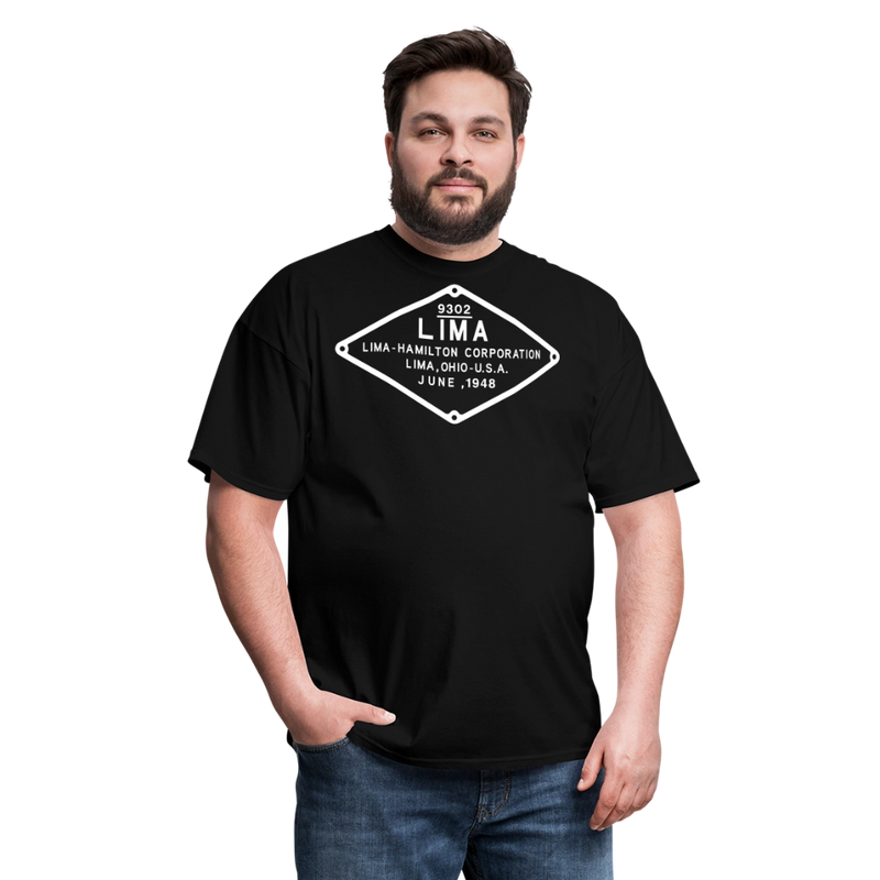 Lima Builder's Plate White Print - Unisex Classic T-Shirt - black