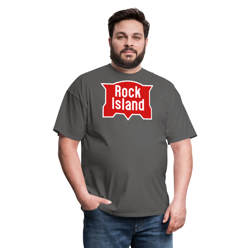 Rock Island Logo - Unisex Classic T-Shirt - charcoal