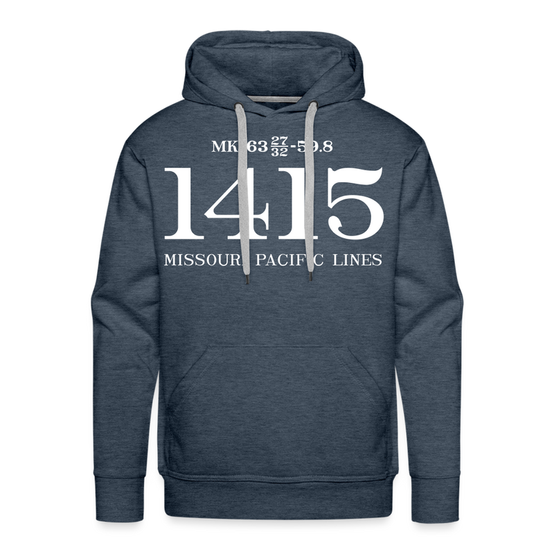 Missouri Pacific Lines Cab Info - Men’s Premium Hoodie - heather denim