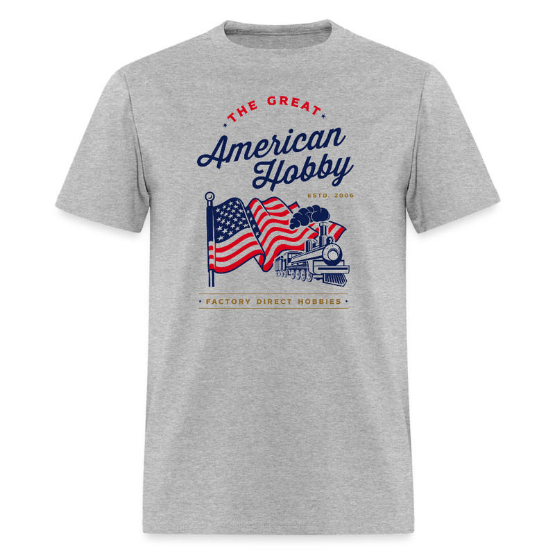 The Great American Hobby T-Shirt - unisex - heather gray
