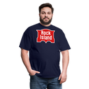 Rock Island Logo - Unisex Classic T-Shirt - navy