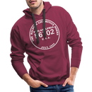 Baldwin Locomotive Works Builder's Plate - Men’s Premium Hoodie - burgundy
