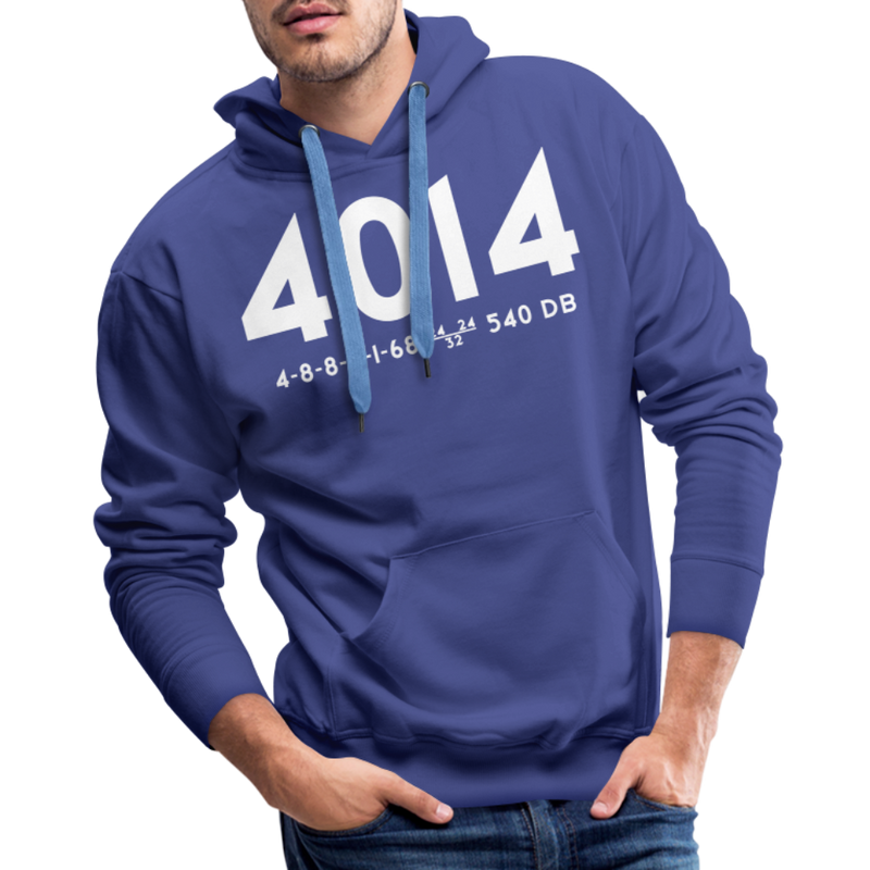 Union Pacific Big Boy 4014 Cab Info Dark - Men’s Premium Hoodie - royal blue