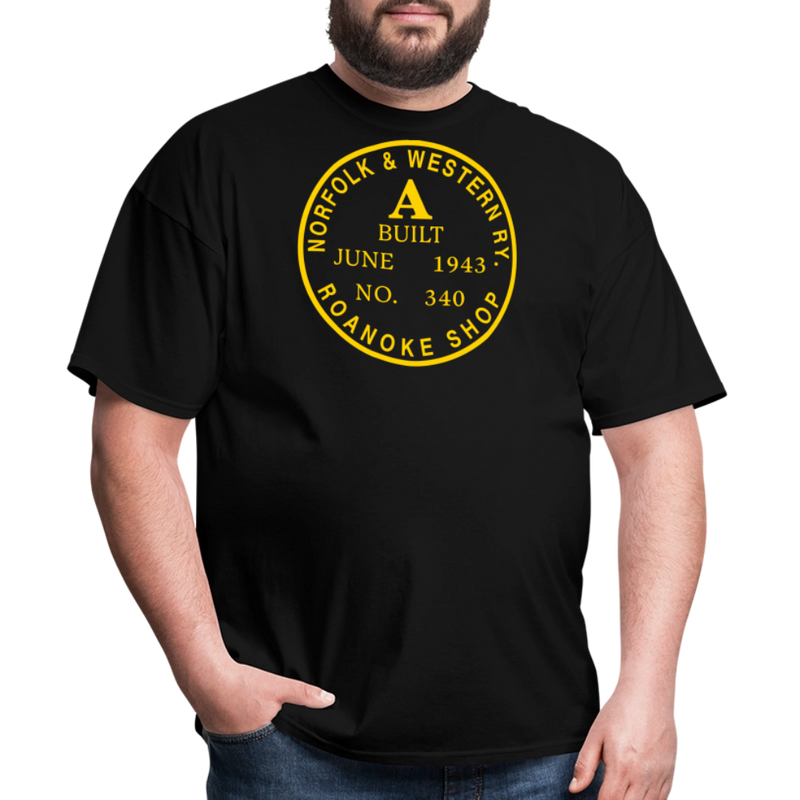 Norfolk & Western Class A Builder's Plate - Unisex Classic T-Shirt - black