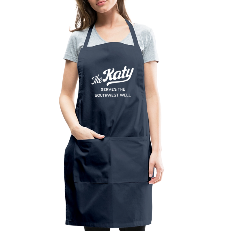 The Katy Serves the Southwest Well - Adjustable Apron - navy