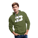 Burlington Northern - Men’s Premium Hoodie - olive green