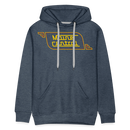 Maine Central Logo - Men’s Premium Hoodie - heather denim