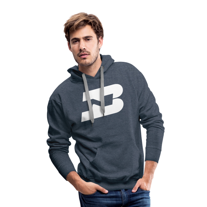 Burlington Northern - Men’s Premium Hoodie - heather denim