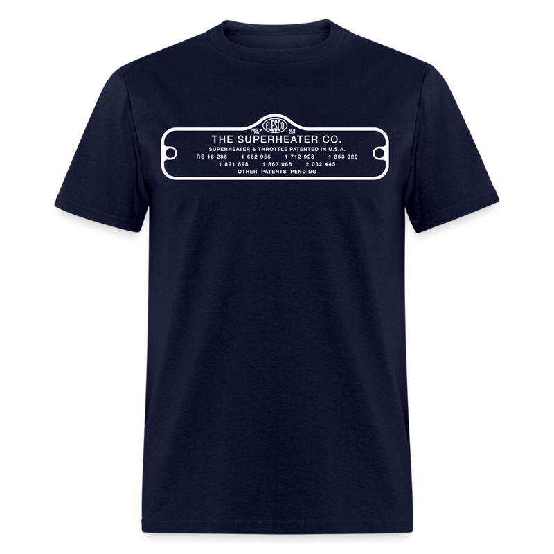 The Superheater Co Contoured - Unisex Classic T-Shirt - navy