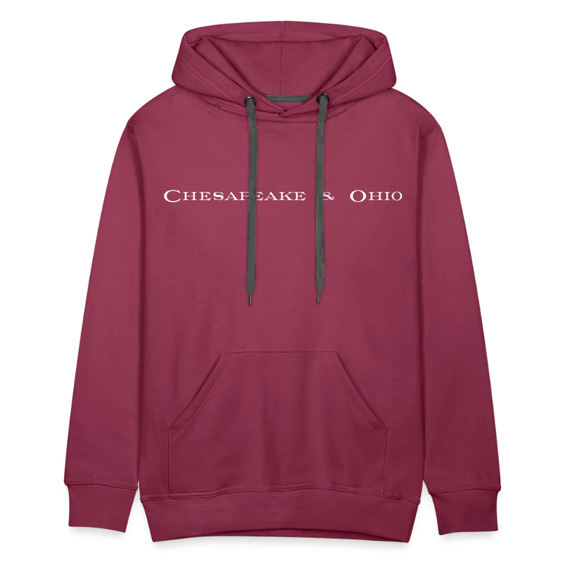 Chesapeake & Ohio - Men’s Premium Hoodie - burgundy