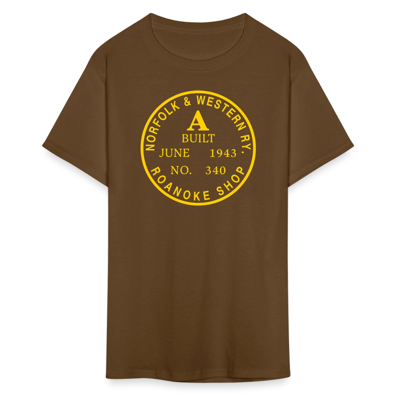Norfolk & Western Class A Builder's Plate - Unisex Classic T-Shirt - brown