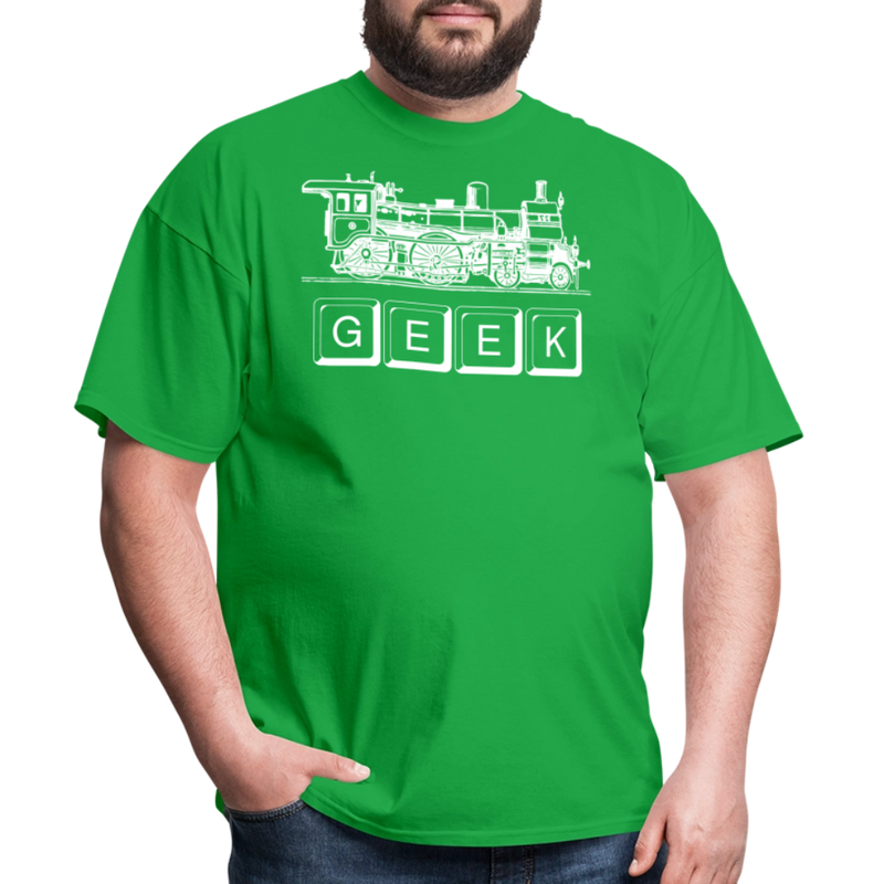 Train Geek - Unisex Classic T-Shirt - bright green