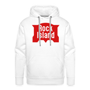 Rock Island Logo - Men’s Premium Hoodie - white