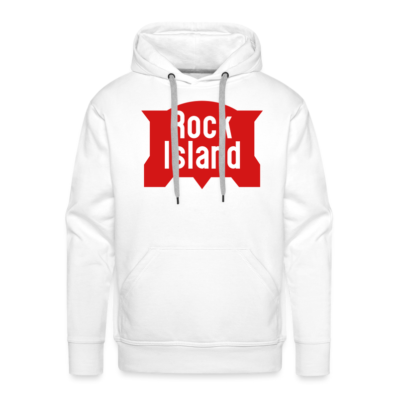 Rock Island Logo - Men’s Premium Hoodie - white