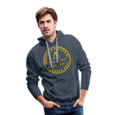 Norfolk & Western Class A Builder's Plate - Men’s Premium Hoodie - heather denim
