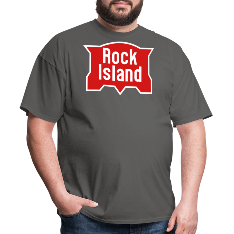 Rock Island Logo - Unisex Classic T-Shirt - charcoal