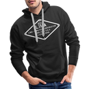 Lima Builder's Plate White Print - Men’s Premium Hoodie - black