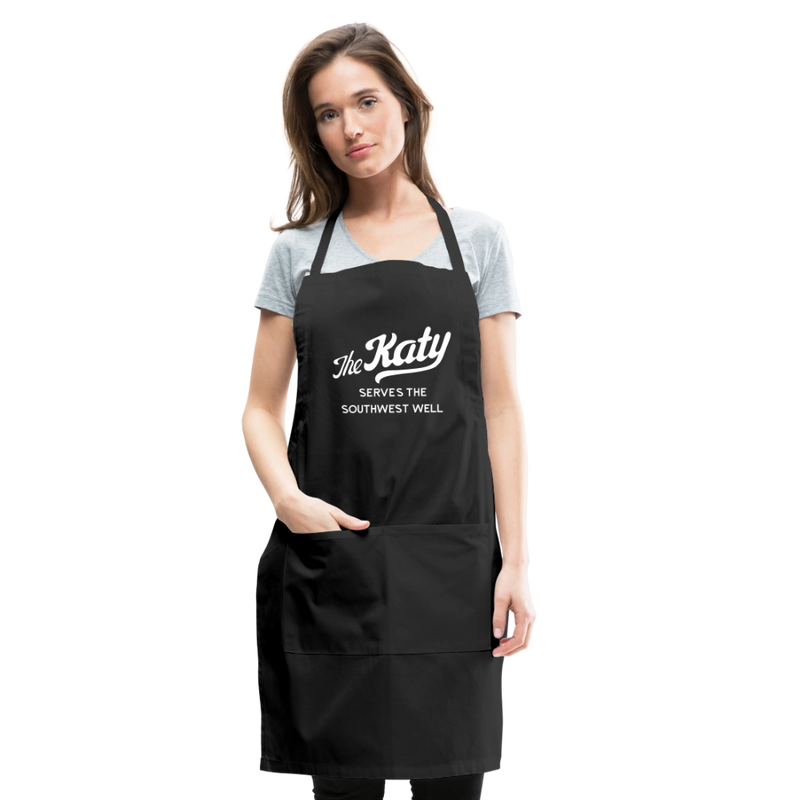 The Katy Serves the Southwest Well - Adjustable Apron - black