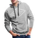 Lima Builder's Plate White Print - Men’s Premium Hoodie - heather grey
