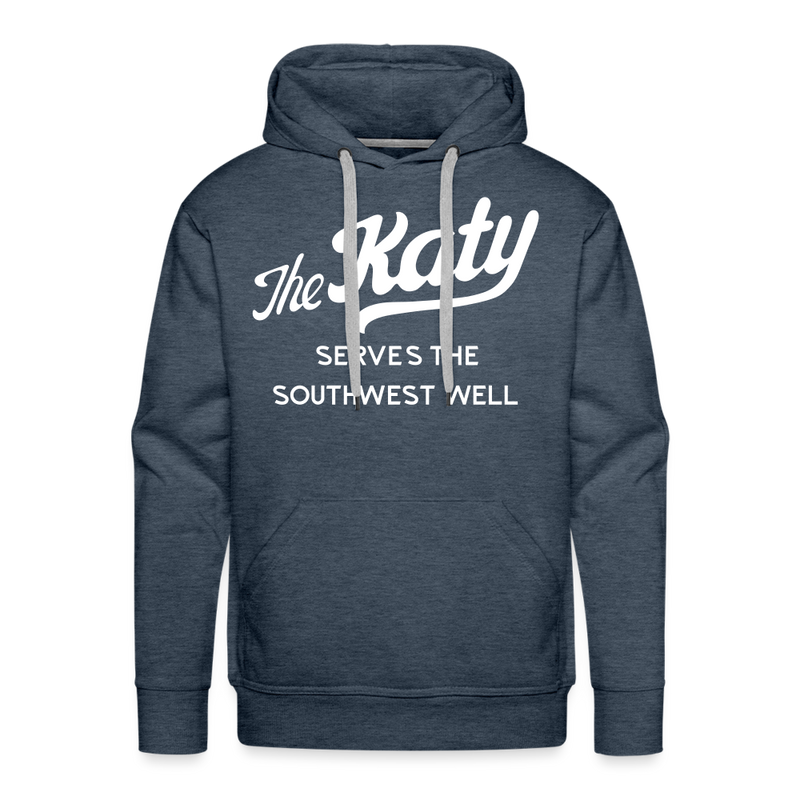 The Katy Serves the Southwest Well - Men’s Premium Hoodie - heather denim