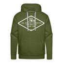 Lima Builder's Plate White Print - Men’s Premium Hoodie - olive green