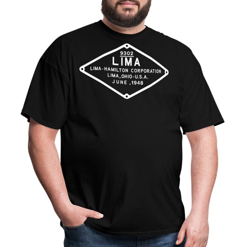 Lima Builder's Plate White Print - Unisex Classic T-Shirt - black