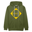 Erie Logo - Men’s Premium Hoodie - olive green