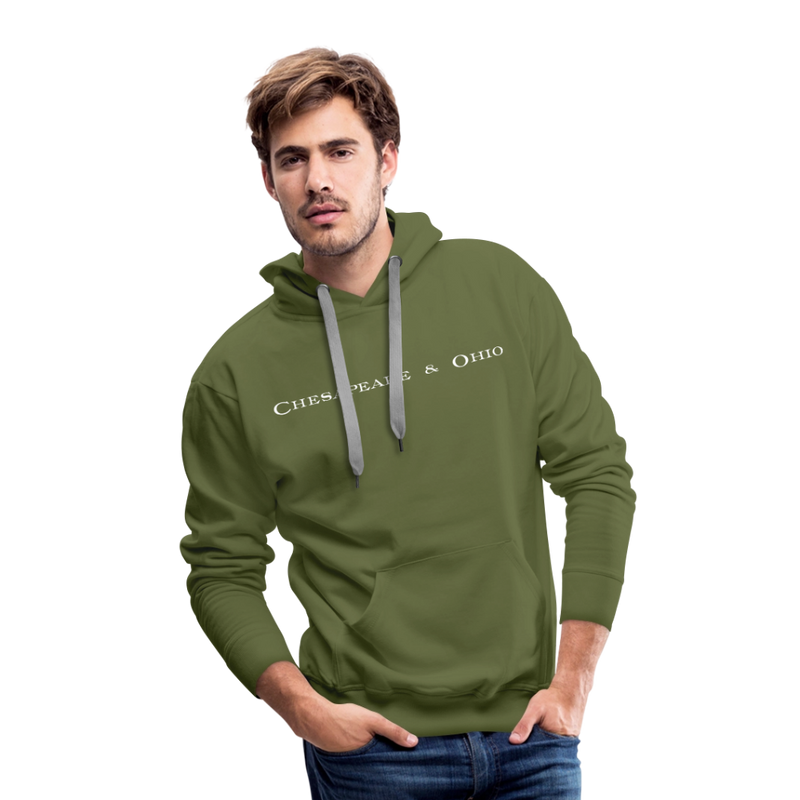 Chesapeake & Ohio - Men’s Premium Hoodie - olive green