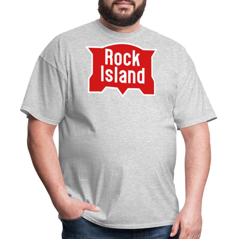 Rock Island Logo - Unisex Classic T-Shirt - heather gray