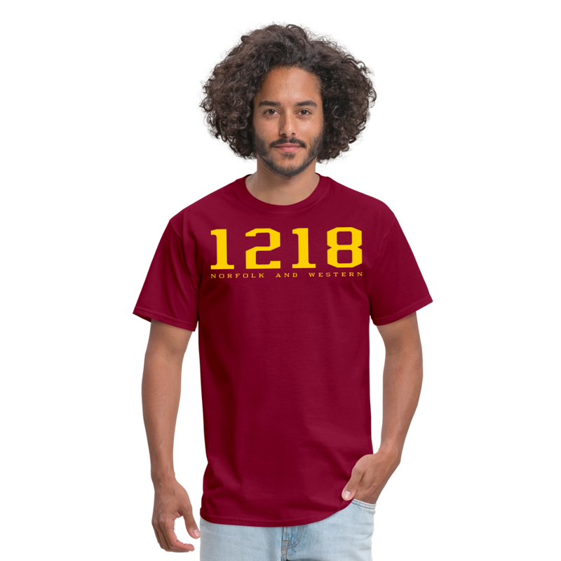 Norfolk and Western 1218 - Unisex Classic T-Shirt - burgundy