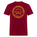 Baldwin Locomotive Works Builder's Plate Burnham - Unisex Classic T-Shirt - burgundy