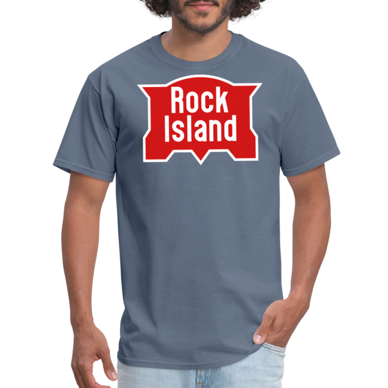 Rock Island Logo - Unisex Classic T-Shirt - denim