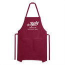 The Katy Serves the Southwest Well - Adjustable Apron - burgundy